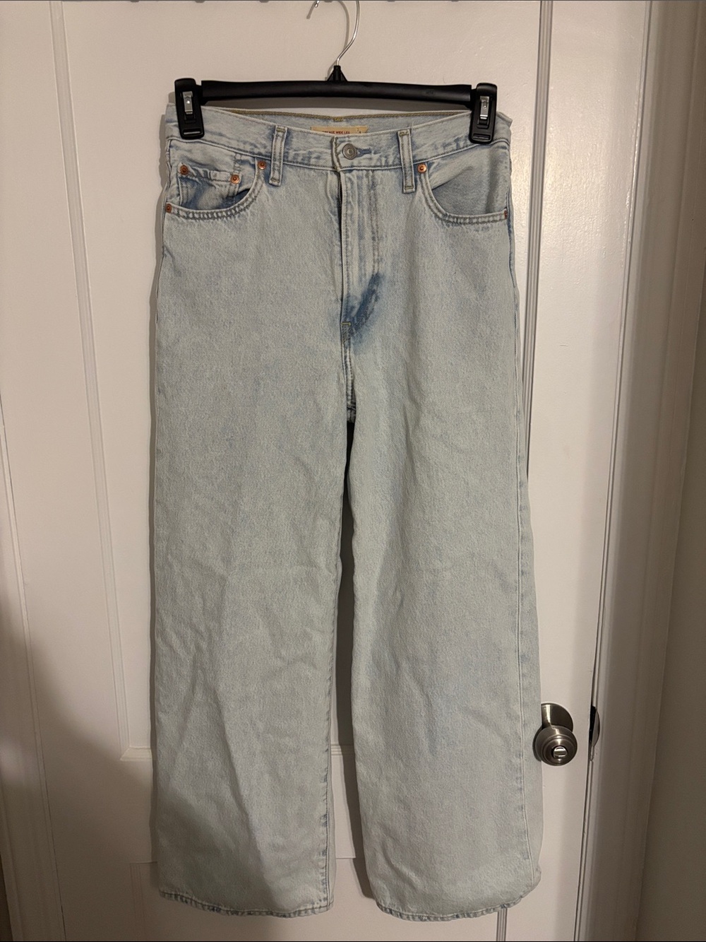 Levi's Light Blue Denim Jeans with Yellow Stitching
